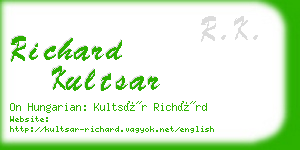 richard kultsar business card